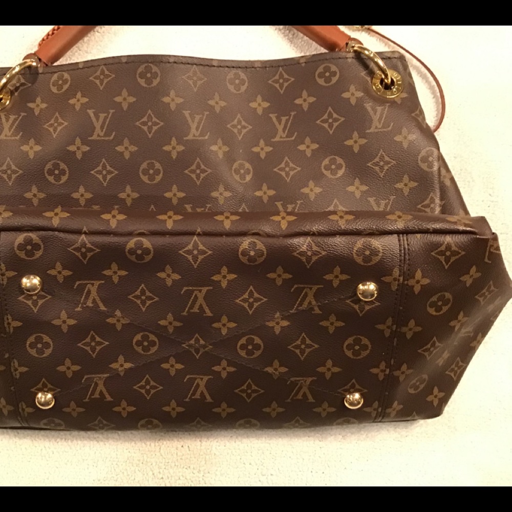AUTHENTIC Louis Vuitton Monogram Canvas Hobo Bag in Brown and Tan - Picture 2 of 6
